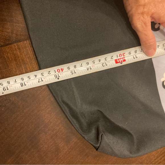 NWOT Kate Spade reusable soft fabric shopping bag light blue w/ navy & white - Picture 5 of 6